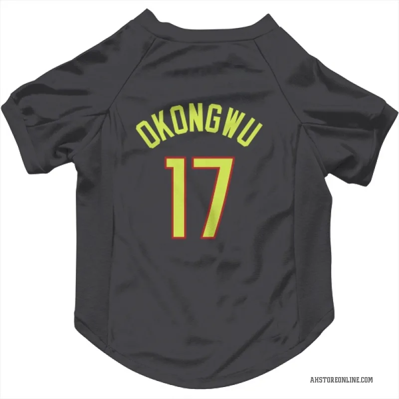 Onyeka Okongwu  Gray Atlanta Hawks  Cat & Dog Pet Jersey