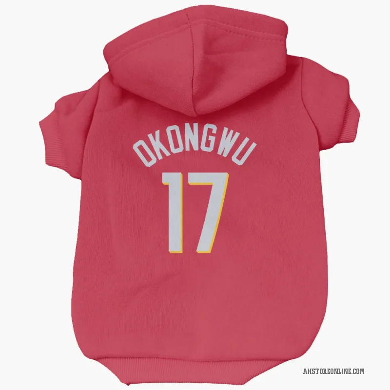 Onyeka Okongwu  Red Atlanta Hawks   Cat & Dog Pet Hoodie