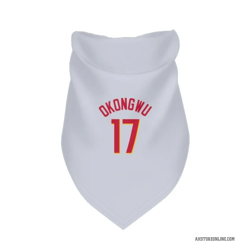 Onyeka Okongwu  White Atlanta Hawks   Cat & Dog Pet Bandana