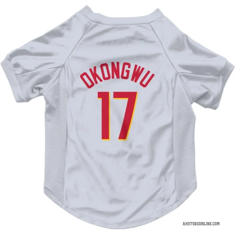 Onyeka Okongwu  White Atlanta Hawks   Cat & Dog Pet Jersey