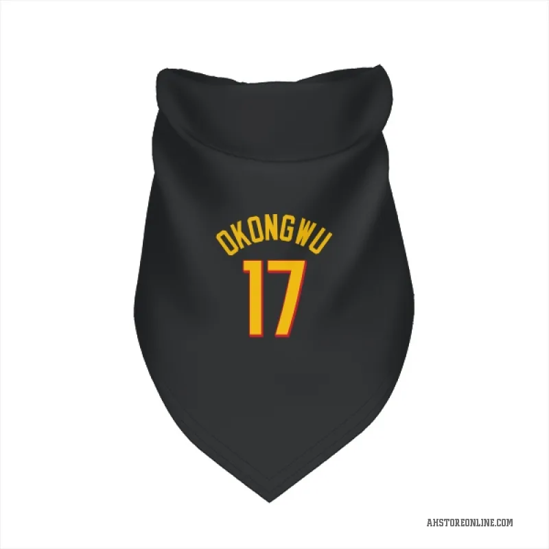 Onyeka Okongwu  Yellow Atlanta Hawks   Black Cat & Dog Pet Bandana