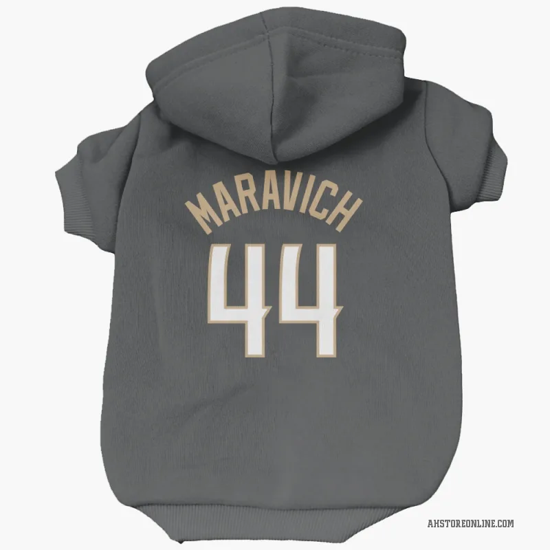 Pete Maravich  Black Atlanta Hawks  Cat & Dog Pet Hoodie