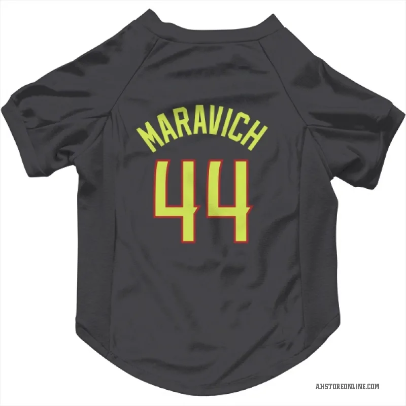 Pete Maravich  Gray Atlanta Hawks  Cat & Dog Pet Jersey