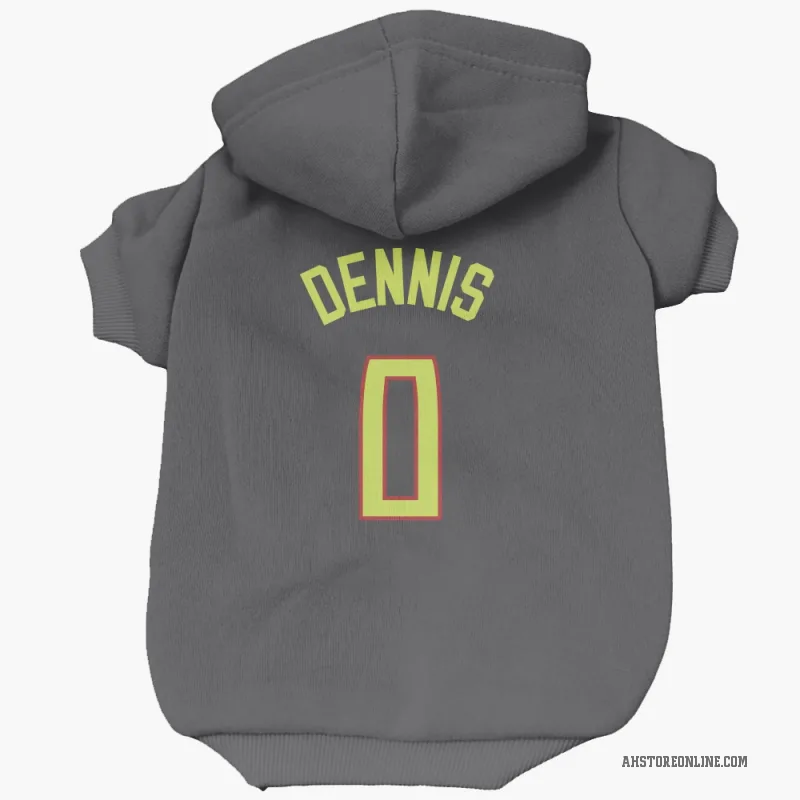 RayJ Dennis  Gray Atlanta Hawks  Cat & Dog Pet Hoodie