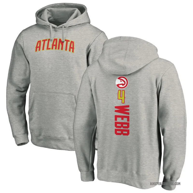 Spud Webb Youth Atlanta Hawks Branded Ash Backer Pullover Hoodie