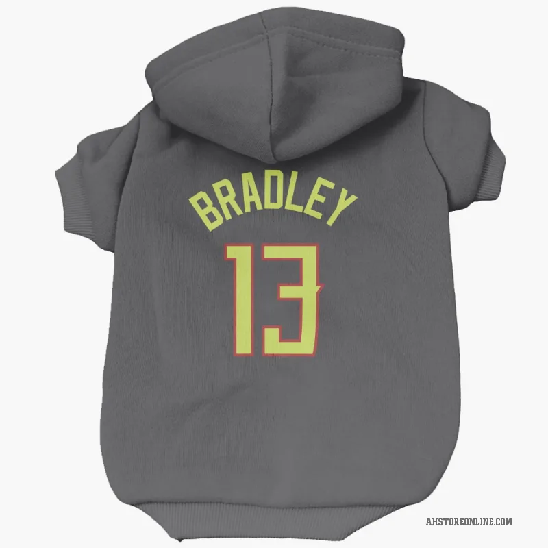 Tony Bradley  Gray Atlanta Hawks  Cat & Dog Pet Hoodie