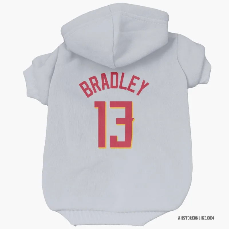 Tony Bradley  White Atlanta Hawks   Cat & Dog Pet Hoodie