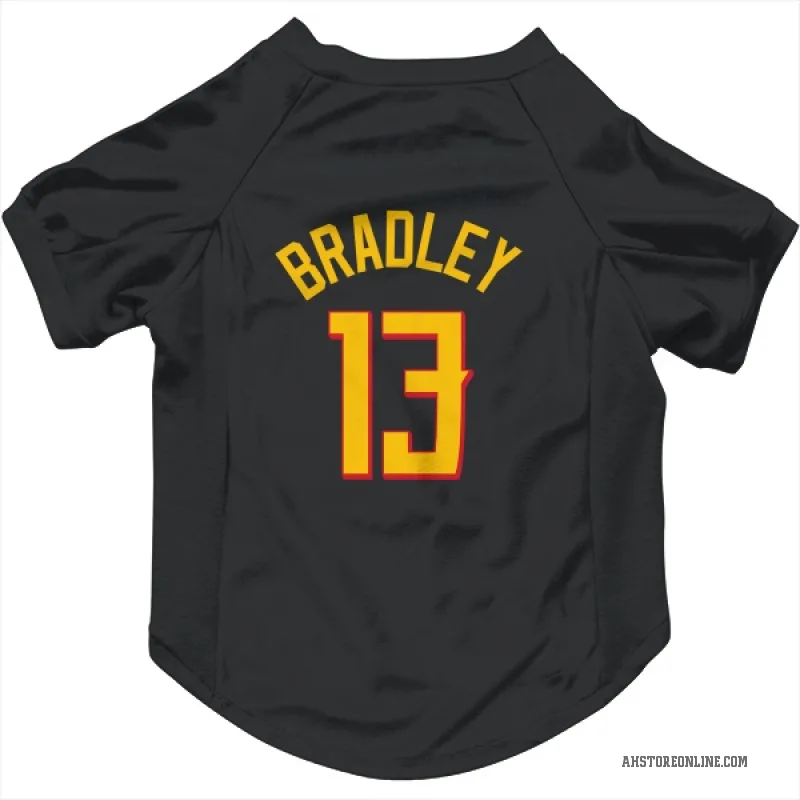 Tony Bradley Yellow Atlanta Hawks Black Cat & Dog Pet Jersey
