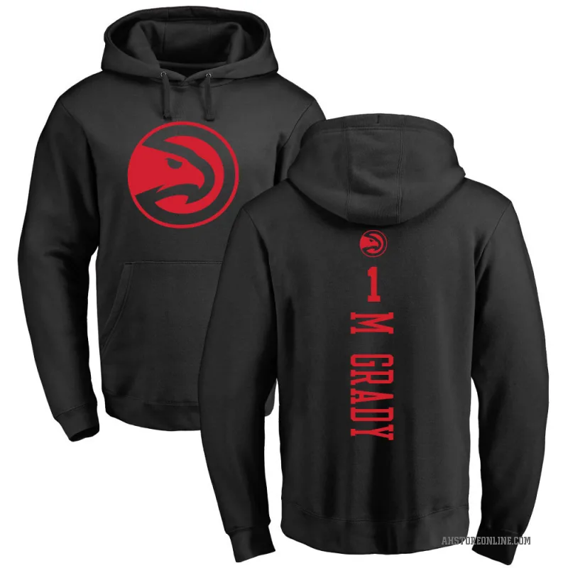 Tracy McGrady Men's Black Atlanta Hawks Branded One Color Backer Pullover Hoodie