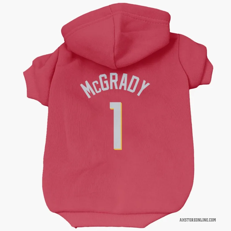 Tracy McGrady  Red Atlanta Hawks   Cat & Dog Pet Hoodie