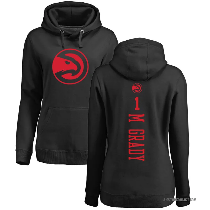 Tracy McGrady Women's Black Atlanta Hawks Branded One Color Backer Pullover Hoodie