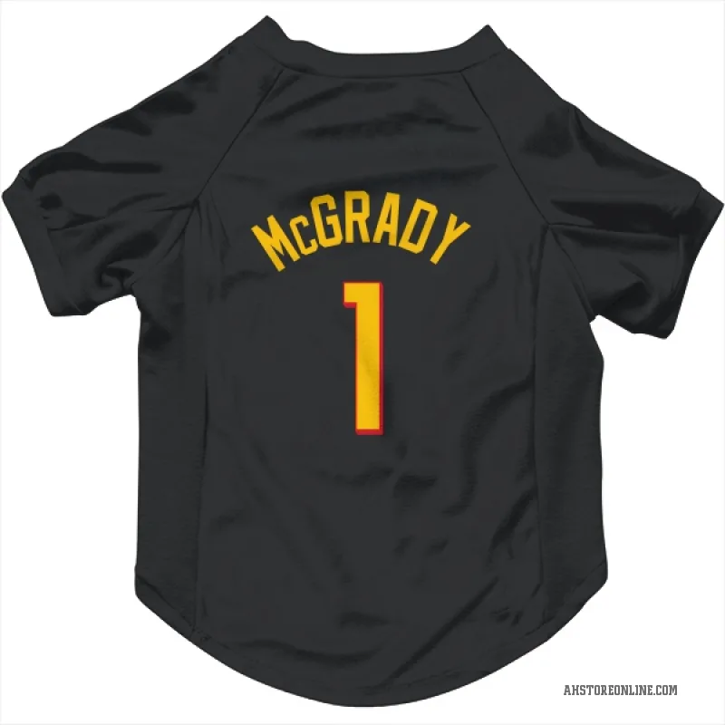 Tracy McGrady  Yellow Atlanta Hawks   Black Cat & Dog Pet Jersey