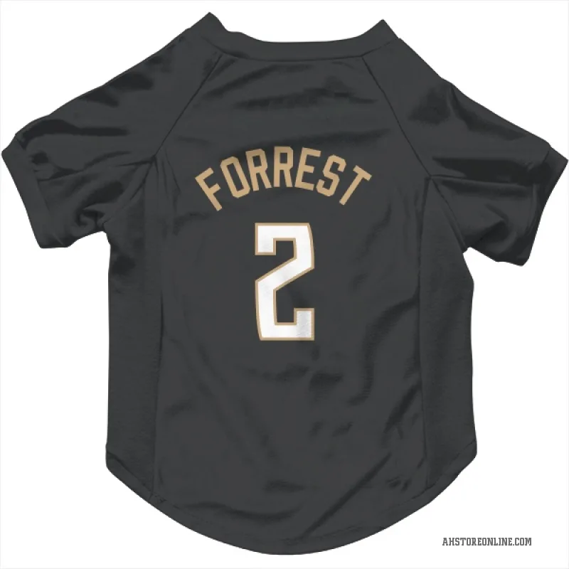 Trent Forrest  Black Atlanta Hawks  Cat & Dog Pet Jersey
