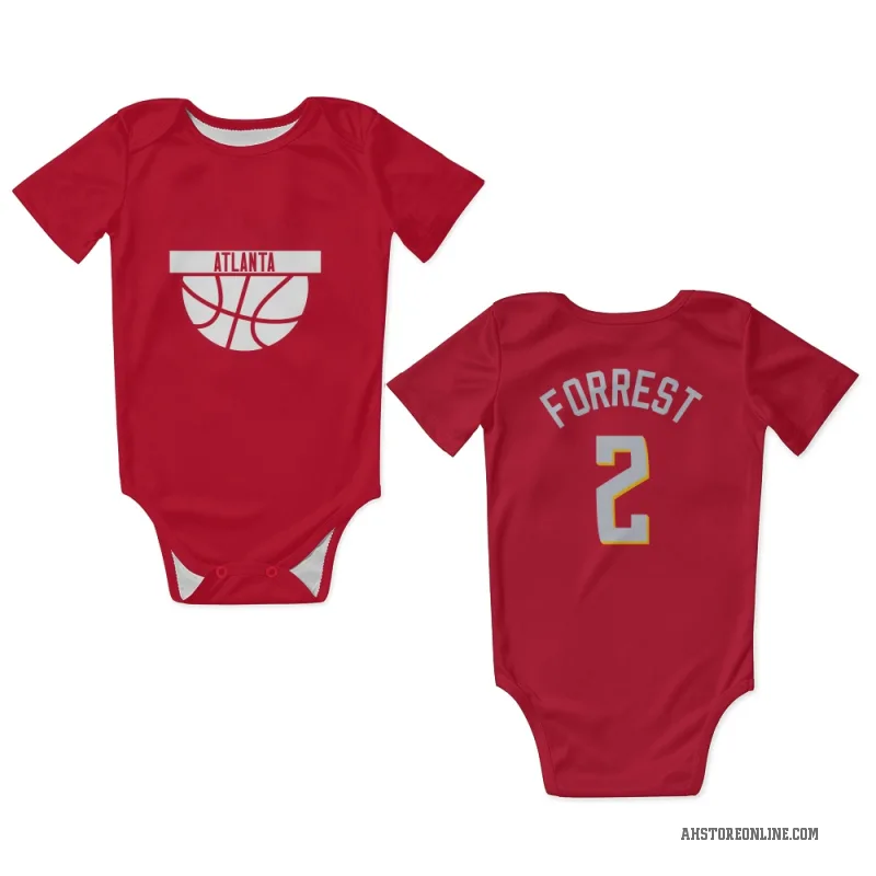 Trent Forrest  Red Atlanta Hawks   Newborn & Infant Bodysuit