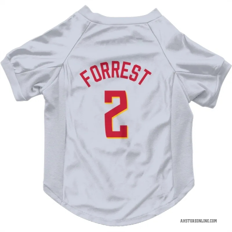 Trent Forrest  White Atlanta Hawks   Cat & Dog Pet Jersey