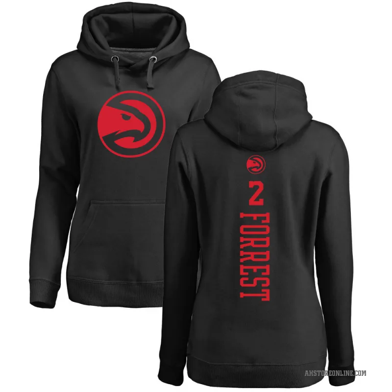 Trent Forrest Women's Black Atlanta Hawks Branded One Color Backer Pullover Hoodie