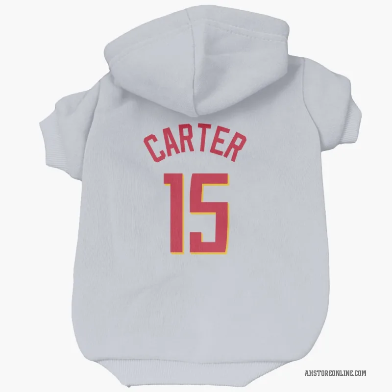 Vince Carter  White Atlanta Hawks   Cat & Dog Pet Hoodie
