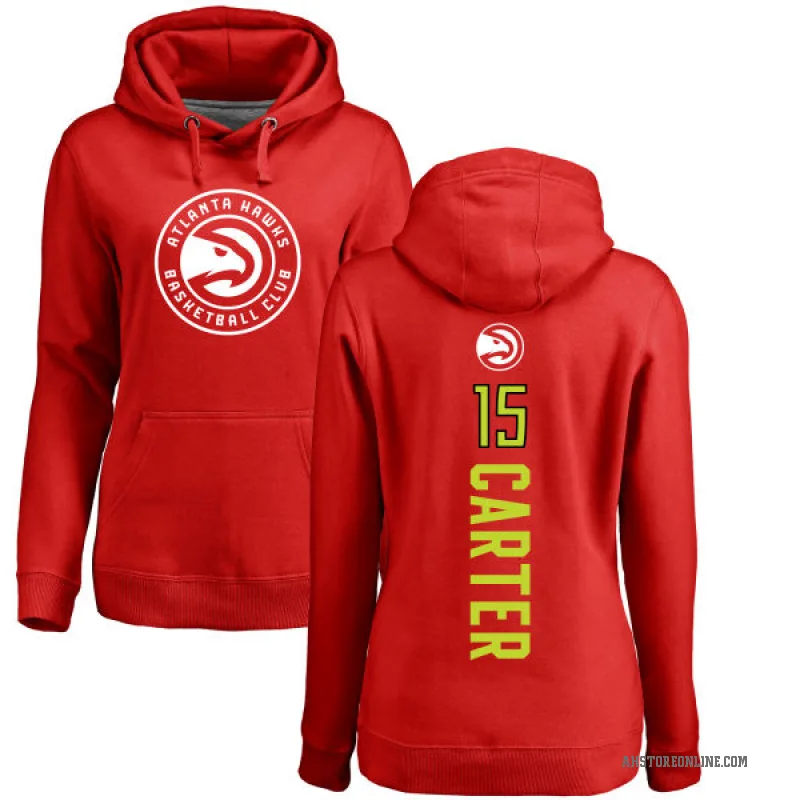 Vince Carter Women's Red Atlanta Hawks Branded Backer Pullover Hoodie
