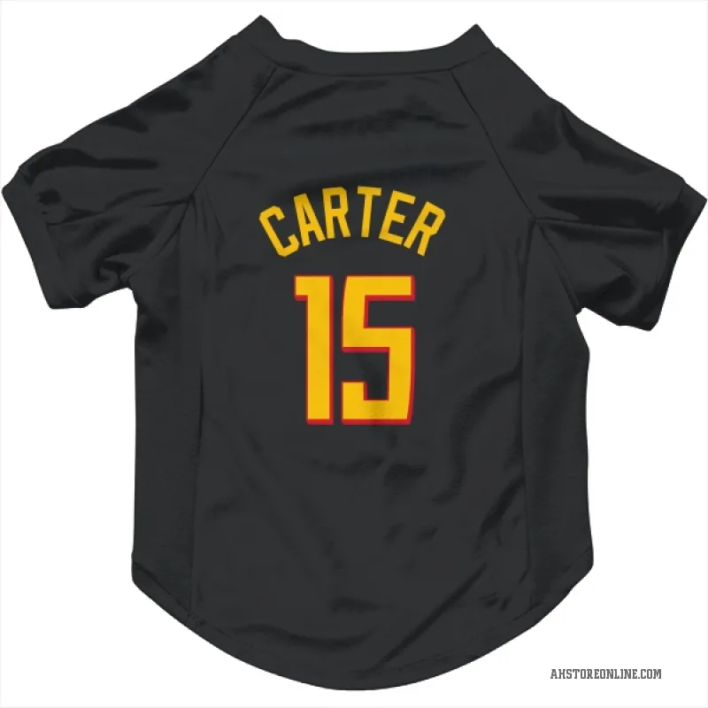 Vince Carter  Yellow Atlanta Hawks   Black Cat & Dog Pet Jersey