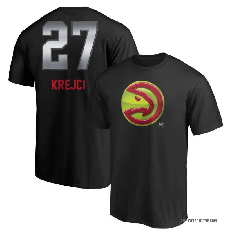 Vit Krejci Men's Black Atlanta Hawks Midnight Mascot T-Shirt