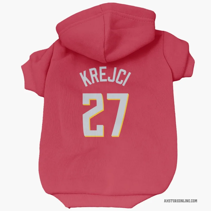 Vit Krejci  Red Atlanta Hawks   Cat & Dog Pet Hoodie