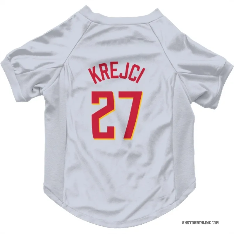 Vit Krejci  White Atlanta Hawks   Cat & Dog Pet Jersey