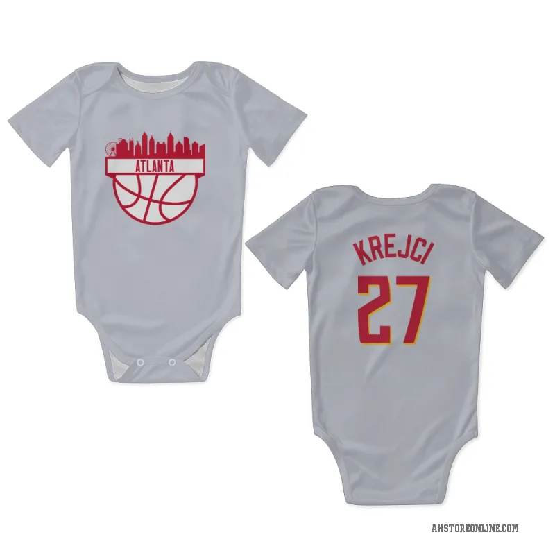 Vit Krejci  White Atlanta Hawks   Newborn & Infant Bodysuit