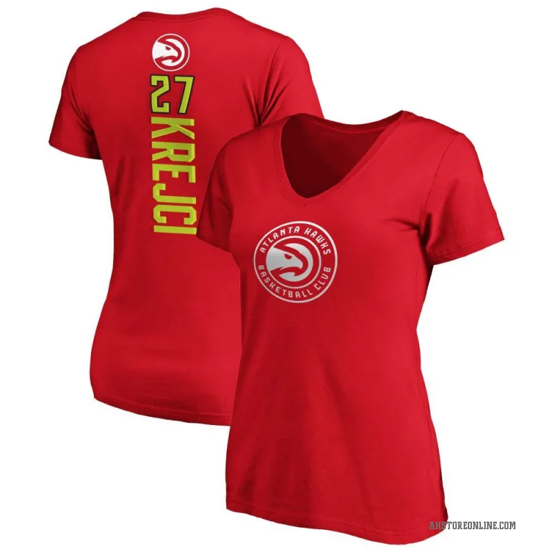 Vit Krejci Women's Red Atlanta Hawks Backer T-Shirt