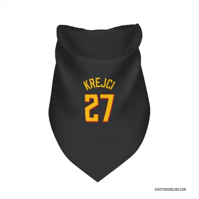 Vit Krejci  Yellow Atlanta Hawks   Black Cat & Dog Pet Bandana