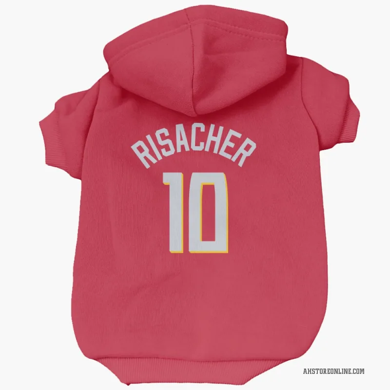 Zaccharie Risacher  Red Atlanta Hawks   Cat & Dog Pet Hoodie