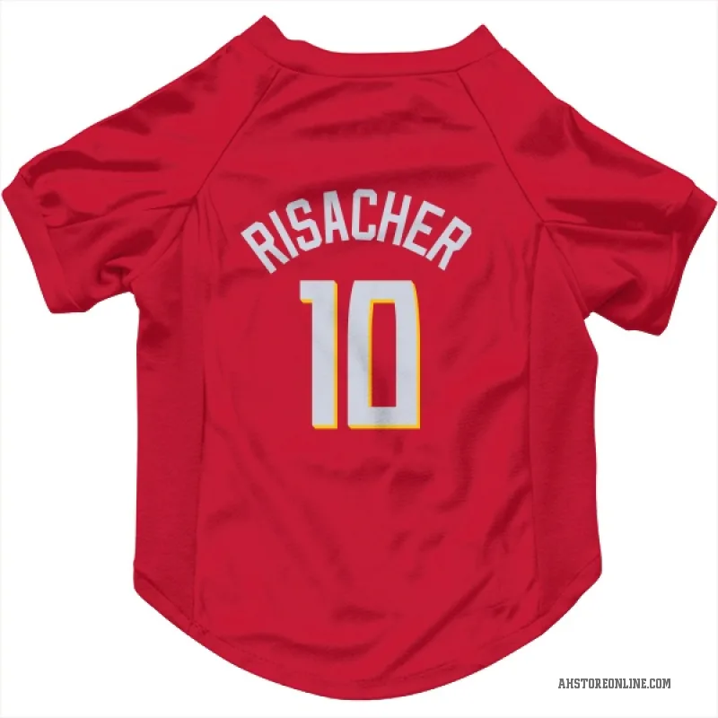 Zaccharie Risacher  Red Atlanta Hawks   Cat & Dog Pet Jersey