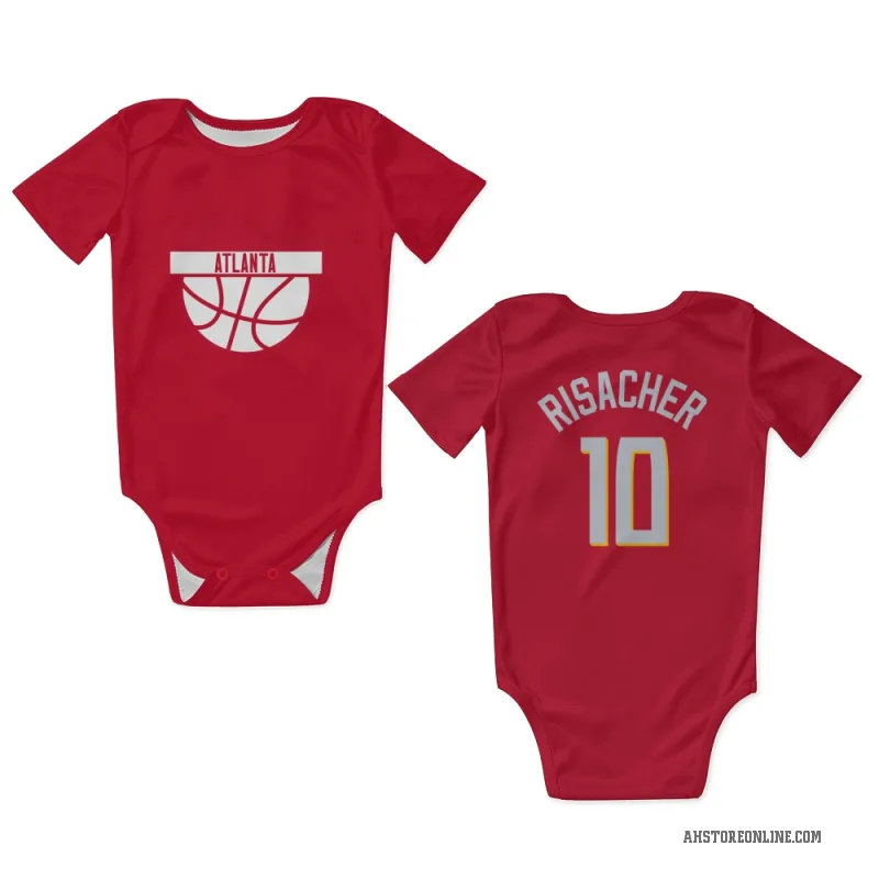 Zaccharie Risacher  Red Atlanta Hawks   Newborn & Infant Bodysuit