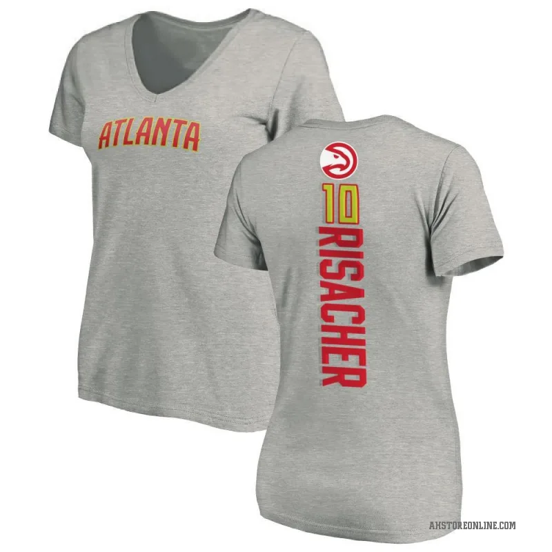 Zaccharie Risacher Women's Atlanta Hawks Ash Backer T-Shirt